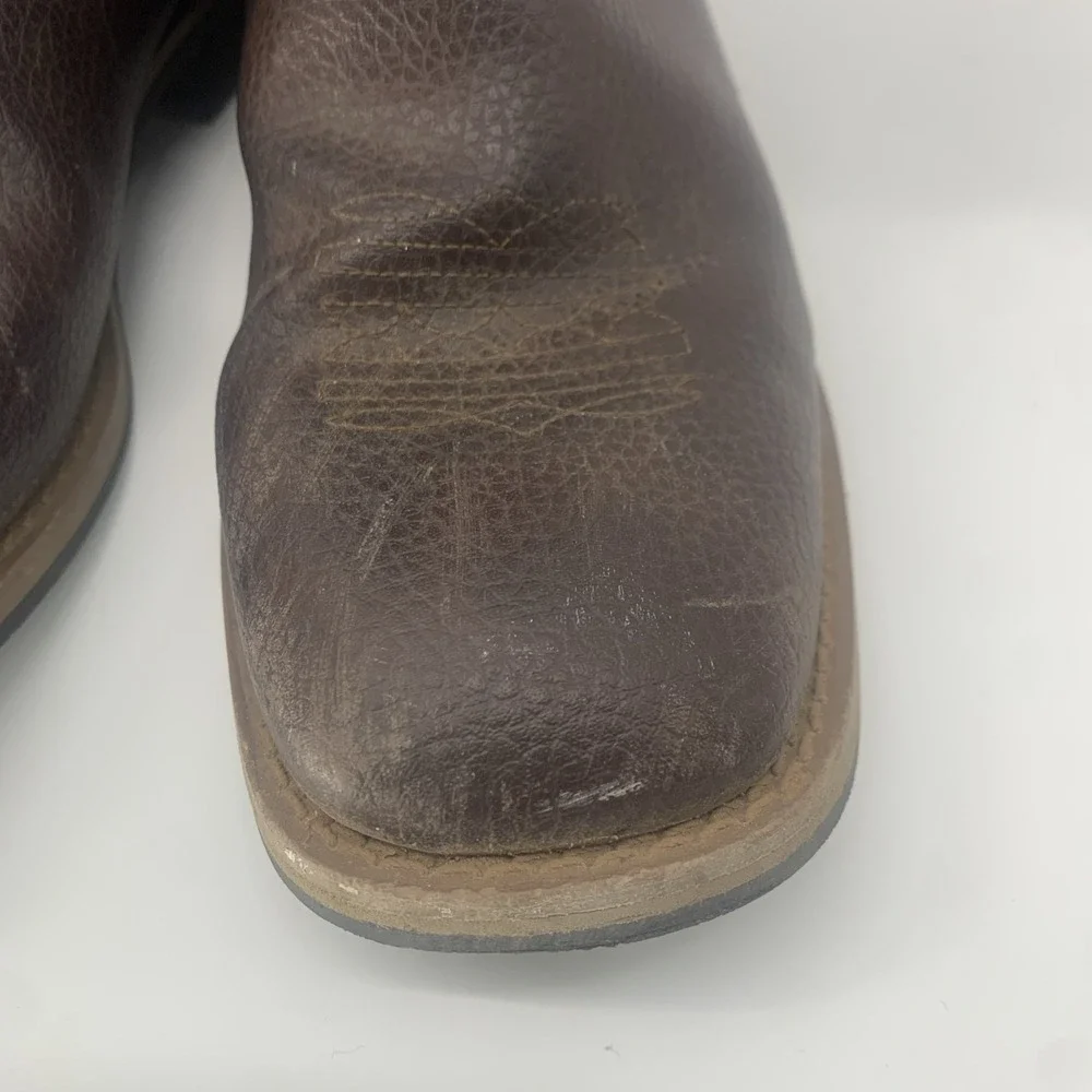 BOYS'  WORK Cowboy  WESTERN BOOTS - SQUARE TOE Youth Size 3 Magellan Outfitters